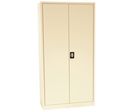 Manutan Expert - Armoire Métal Haute 195x92x42cm Beige - 4 Tablettes 60kg - Montée - Garantie 10 ans