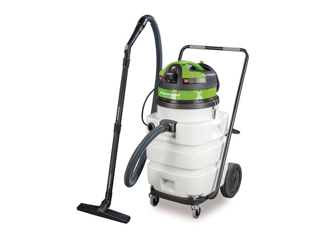 Aspirateur à eau avec pompe intégrée - Cuve en polyéthylène de 107 litres - 2 moteurs 2,4 kW 230 V Cleancraft FLEXCAT 2107 EPT