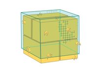 Filet pour mangeoire et ratelier à foin standard - Mailles : 45x45 / Dimensions : 3 x 4 mètre