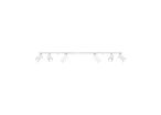 Plafonnier 6 Spots Orientables pour Ampoule GU10 - Blanc