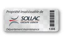 Etiquette anti-fraude polyester VOID impression couleur