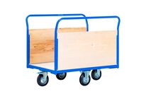 Chariot de transport 360° extra grand avec 1 plateau et 2 parois latérales MW Tools SH50122LW