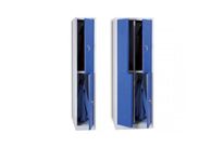 Vestiaire 2 cases superposées à 2 portes battantes - L 600 mm