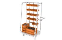Étagère mobile pour boîtes à bec | Support 5 niveaux N° 20A-3