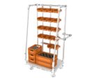 Étagère mobile pour boîtes à bec | Support 5 niveaux N° 20A-3