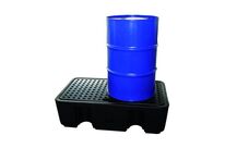 Bac de rétention PE DRUM 240/2 - Pour huiles, fioul, gasoil - CEMO