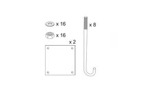 Kit de pose pour portique et demi-portique