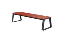 Banquette Ballade en bois avec pieds acier