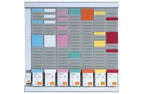 Nobo - Kit Planning à Fiches T - Bureau 48x48cm - 8 Colonnes - Recyclable
