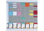 Nobo - Kit Planning à Fiches T - Bureau 48x48cm - 8 Colonnes - Recyclable