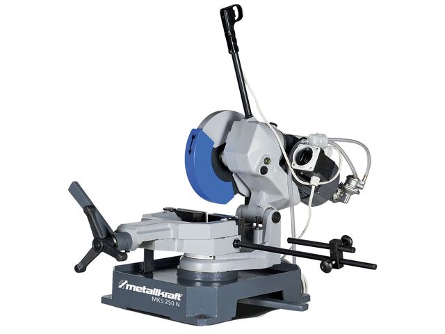 Tronçonneuse métal acier 1,1 kW 230 V lame circulaire ø250 mm 40 tr/min avec pompe Metallkraft MKS250N
