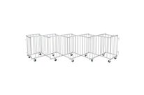 Croso - Barrière de protection extensible Aubin Gris Aluminium 13.3m Extérieur Anodisé