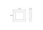 Interrupteur Mural Va-et-Vient Simple Encastré 10A 250V - Blanc Mat