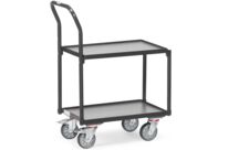 Servante d&amp;#039;atelier gris anthracite à rebords