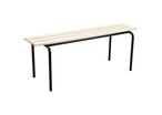 Banc de collectivité bois empilable 120 cm Hêtre Beige - Usage intensif 4 places - Robuste et durable
