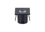 Mini Spot LED Encastrable 1W 90° Carré - Blanc Chaud 2300K - 3500K / Noir