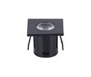Mini Spot LED Encastrable 1W 90° Carré - Blanc Chaud 2300K - 3500K / Noir