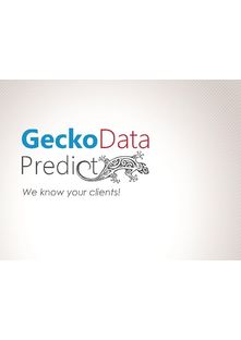 GeckoData Predict : Logiciel SaaS d'analyse prédictive