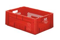 EURONORM 600X400X210 MM - RENFORCE / FOND PLEIN - COTES AJOURES