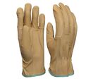 Gant de protection cuir beige confort travaux extérieurs 309BHBE