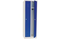 Manutan Expert - Vestiaire IP Bleu 2 Colonnes - Acier Époxy - 180x60x50cm - À Cadenas