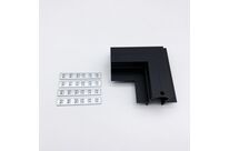 Connecteur Angle 90° pour Rail Magnétique Encastré Noir + Connecteur Souple