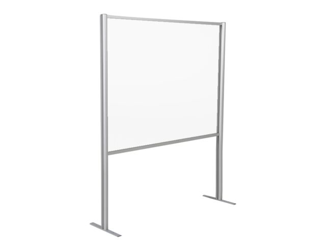 Cloison Écran de protection Plexiglass/Alu H 110 x L 100 cm