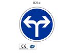 Panneau B21e Direction obligatoire à droite ou à gauche