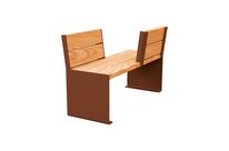 Banc face à face moderne