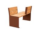 Banc face à face moderne