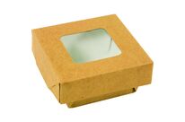 BTE CARTON  KR BRUN COUV + FEN 220cc  65X65X40  X300(12x25) AVEC PE Firplast