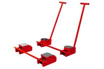 Set de rouleaux de transport 60 tonnes - 4 plateaux avec 2 barres de direction MW Tools TRSA60