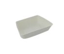 Ravier en pulpe blanc avec couche PLA 138x88 mm sur 33,5 mm de hauteur x 400 Firplast