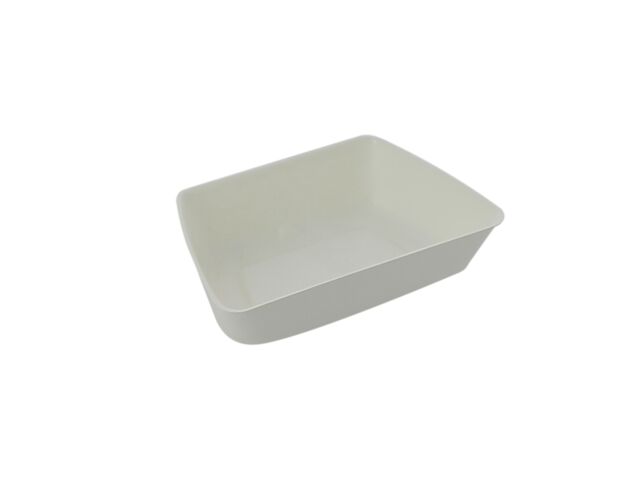 Ravier en pulpe blanc avec couche PLA 138x88 mm sur 33,5 mm de hauteur x 400 Firplast