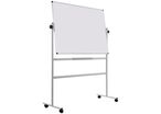 Bi-Office - Tableau Blanc Basculant Mobile 120x90 cm Émaillé Magnétique 2 Faces - Idéal Lean Management