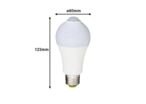 Ampoule LED E27 7W A60 avec Détecteur de Mouvement - Blanc Neutre 4000K - 5500K