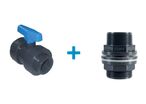 Kit vanne de vidange DN80 pour cuve à eau