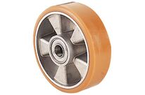 Roue Alu Bandage Polyurethanne Force 350 Kg Di Am 125mm