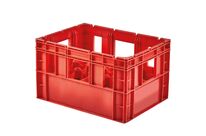 Caisse à bouteilles en plastique IT24 avec 24 compartiments | GK-24-PE 