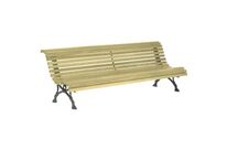 Banc public en pin traité autoclave Romantico