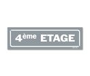 Panneau 4ème étage - Fond gris