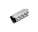 Profilé Aluminium encastré angulaire pour Ruban LED Couvercle Blanc Opaque - 1 m