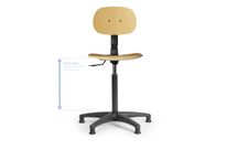 Siège d&amp;#039;atelier bois contact permanent