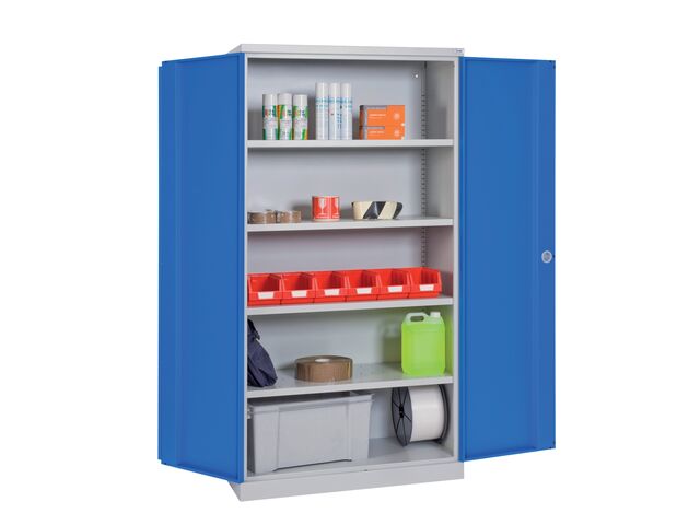 Armoire d'atelier à portes battantes 4 étagères 1000*665*1950mm