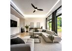 Ventilateur de Plafond LED 18W CCT Noir avec Télécommande Ø107cm
