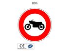 Panneau B9h Accès interdit aux motocyclettes
