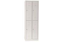 Manutan Expert - Vestiaire multicases 300mm 2x4 cases gris - Acier époxy - 1800x630x500mm - Livré monté - 10 ans garantie
