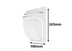 Applique Murale Blanche LED IP44 pour ampoule E27