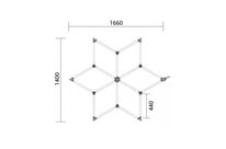 Kit 6 LED 126W - Forme Étoile - Blanc Froid 6000K - 8000K