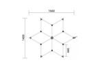 Kit 6 LED 126W - Forme Étoile - Blanc Froid 6000K - 8000K